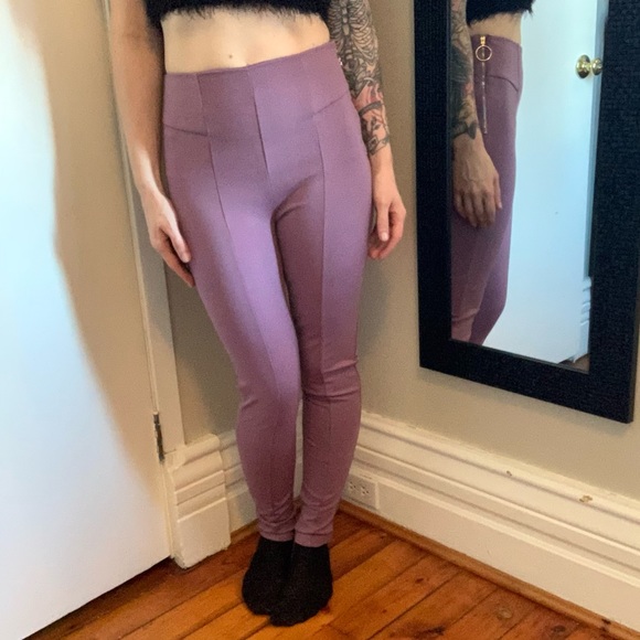 NWT Lavender High-Waisted Revamped Pants - Picture 7 of 9